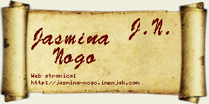 Jasmina Nogo vizit kartica